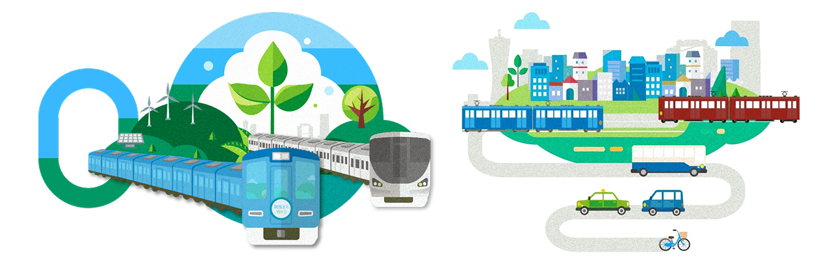 関西まちウェル　イラスト