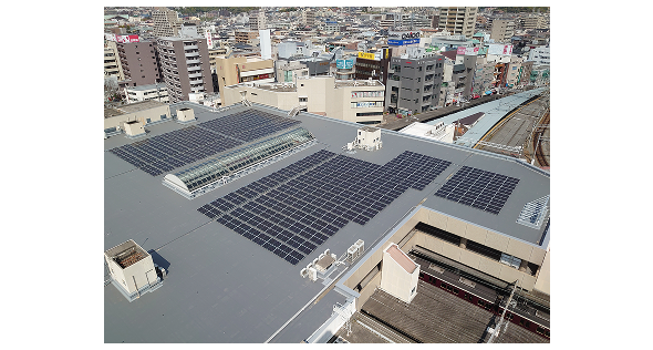 太陽光パネル　阪急　西宮北口駅