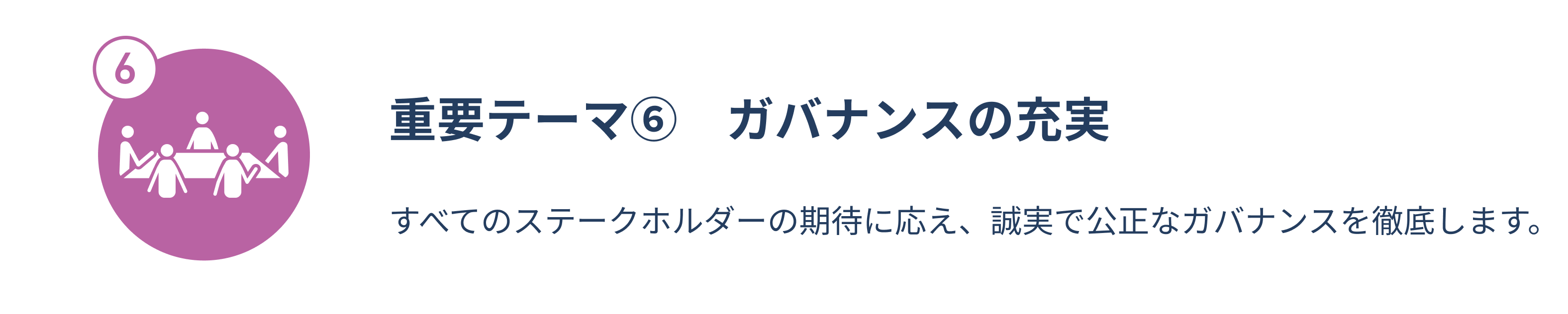 重要テーマ6　ガバナンスの充実