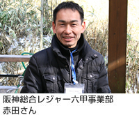 阪神総合レジャー六甲事業部　赤田さん